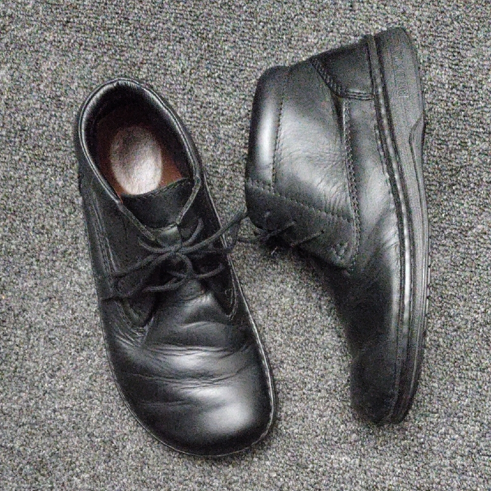 Birkenstock "Footprint" Black Ankle Boots